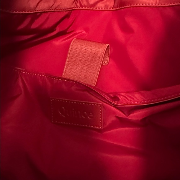 Red Quince Nylon Tote Laptop or Diaper Bag - Picture 5 of 7